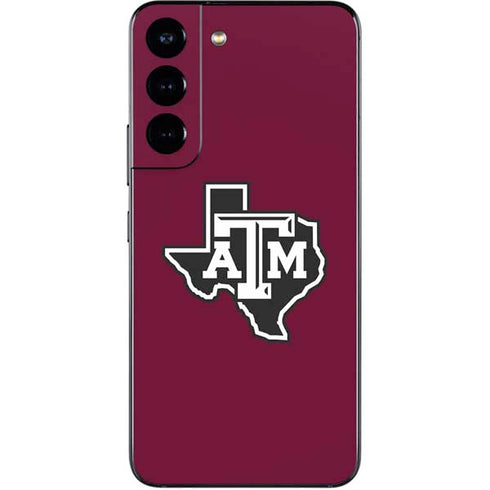 Texas A&M University Black Logo Galaxy S22 Skin